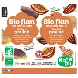 bio flan en poudre au praliné