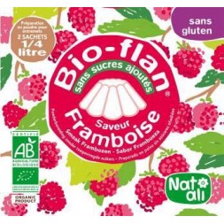 bio flan en poudre à la framboise