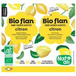 bio flan en poudre au citron