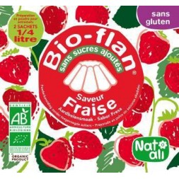 bio flan en poudre à la fraise